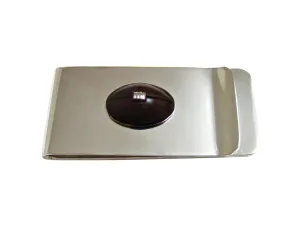 Brown Football Sports Money Clip