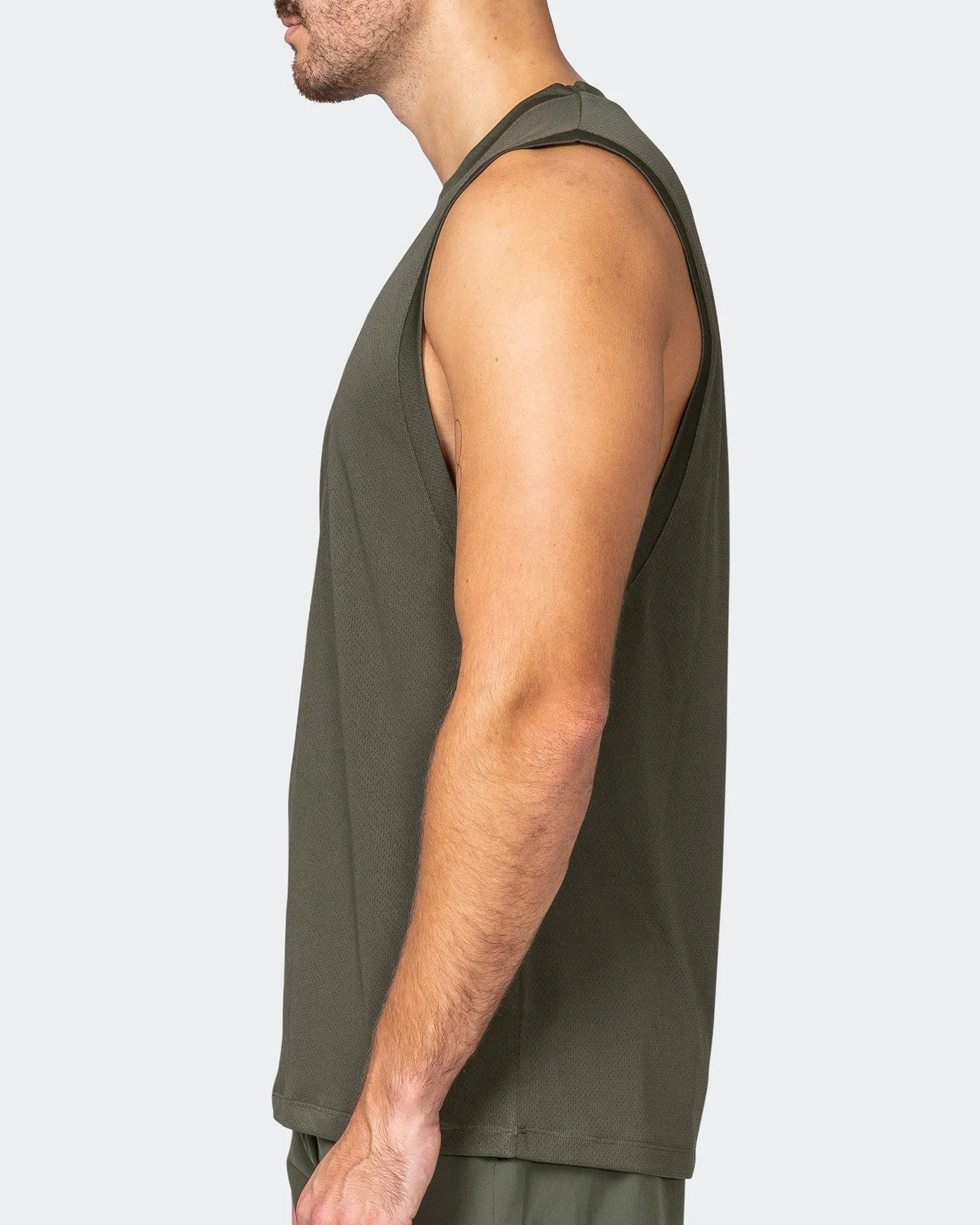 Burly Training Tank - Dark Khaki