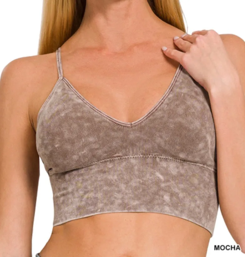 Camila Built-In Bra Tank - Zenana Ribbed Spaghetti Strap Top