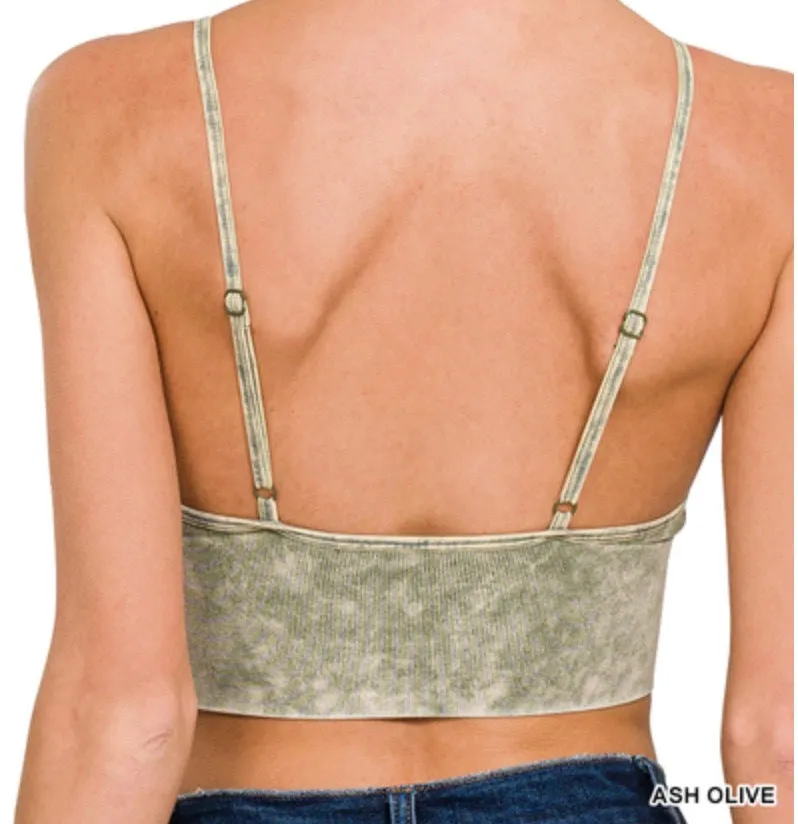 Camila Built-In Bra Tank - Zenana Ribbed Spaghetti Strap Top