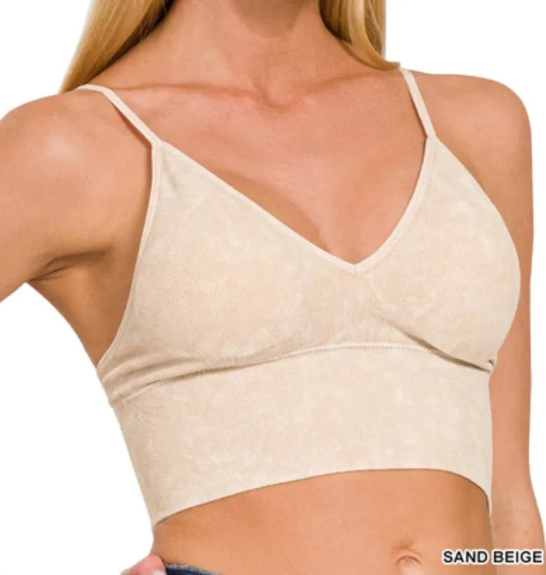 Camila Built-In Bra Tank - Zenana Ribbed Spaghetti Strap Top