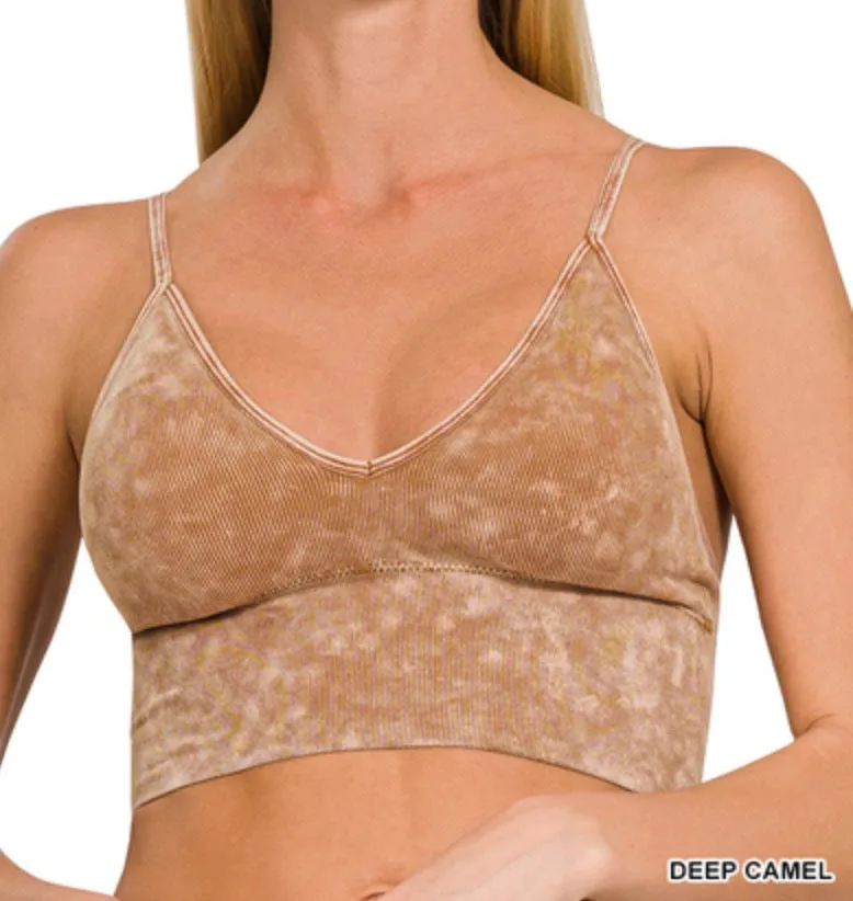 Camila Built-In Bra Tank - Zenana Ribbed Spaghetti Strap Top