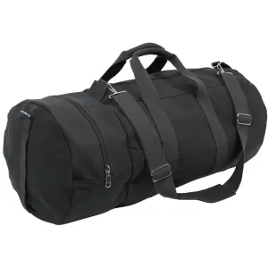 Canvas Double Ender Duffle Bag - Black