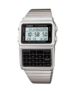 Casio Digital Stainless Steel Data Bank Multi-Lingual DBC-611-1DF DBC-611-1 Mens Watch