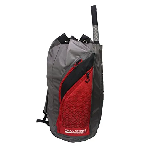 Ceela Sports CS-Duffle-RED Cricket Duffle Bag (Red/Grey)
