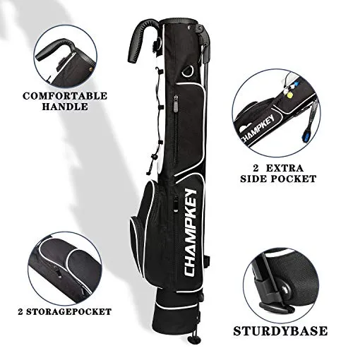 Champkey Lightweight Golf Stand Bag - Easy to Carry & Durable Pitch Golf Bag – Golf Sunday Bag Ideal for Golf Course & Travel