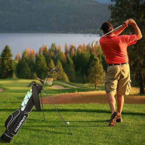 Champkey Lightweight Golf Stand Bag - Easy to Carry & Durable Pitch Golf Bag – Golf Sunday Bag Ideal for Golf Course & Travel