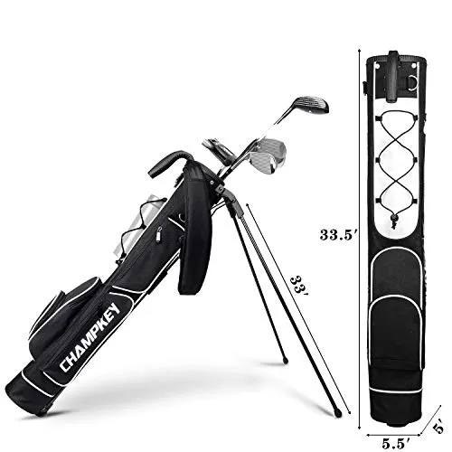 Champkey Lightweight Golf Stand Bag - Easy to Carry & Durable Pitch Golf Bag – Golf Sunday Bag Ideal for Golf Course & Travel