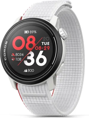 COROS PACE 3 Premium Nylon Strap GPS Watch - White