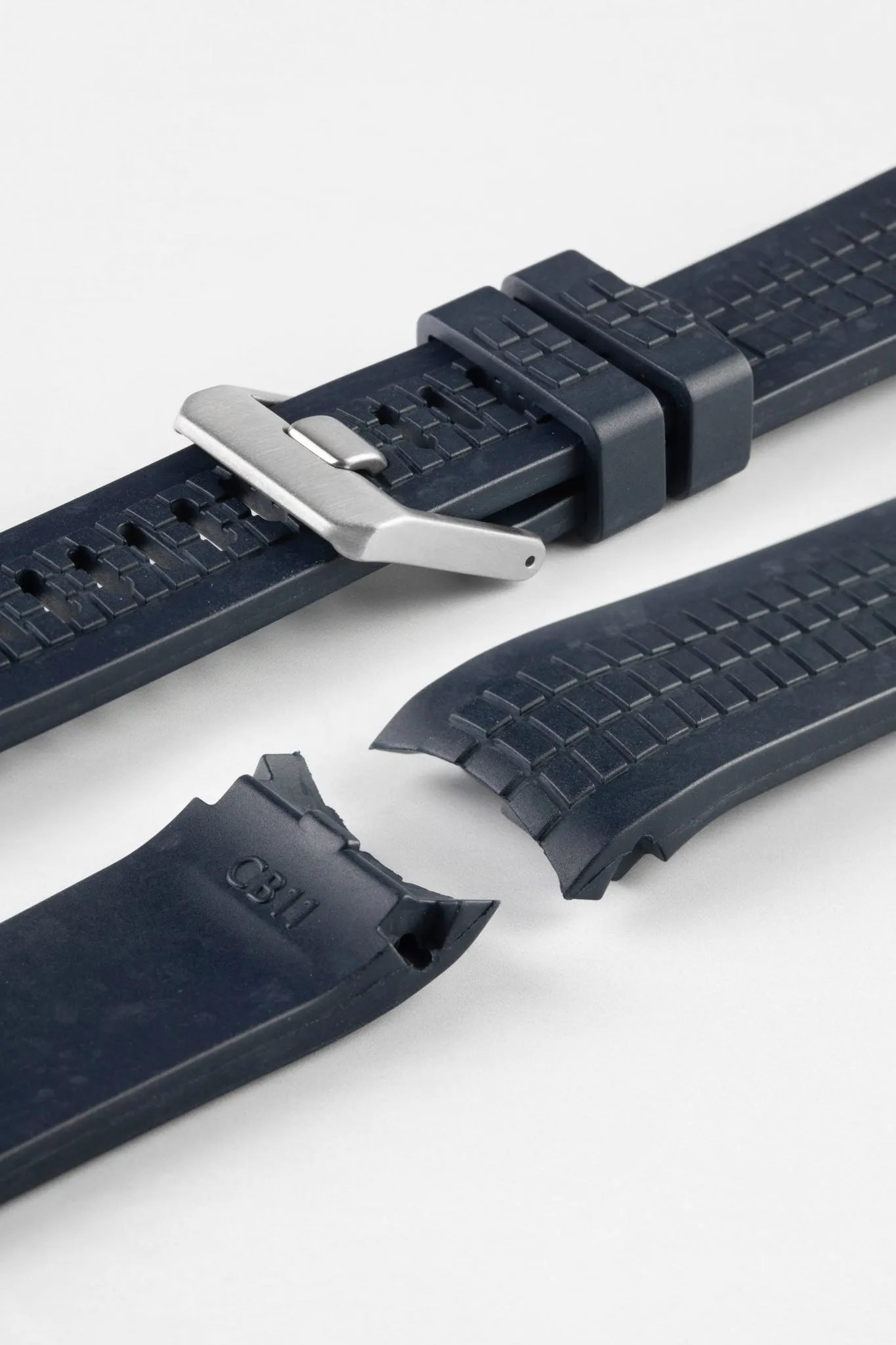 CRAFTER BLUE CB11 'Aquanaut' Rubber Watch Strap for Seiko 5 Sports Series – DARK BLUE