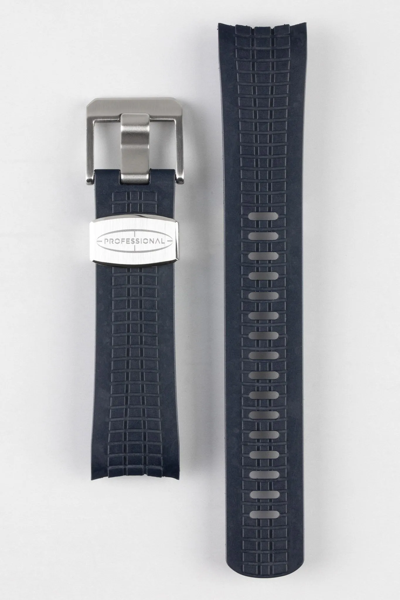 CRAFTER BLUE CB11 'Aquanaut' Rubber Watch Strap for Seiko 5 Sports Series – DARK BLUE