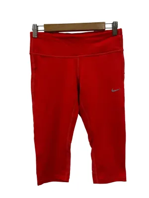 Crimson Red Cropped Tights