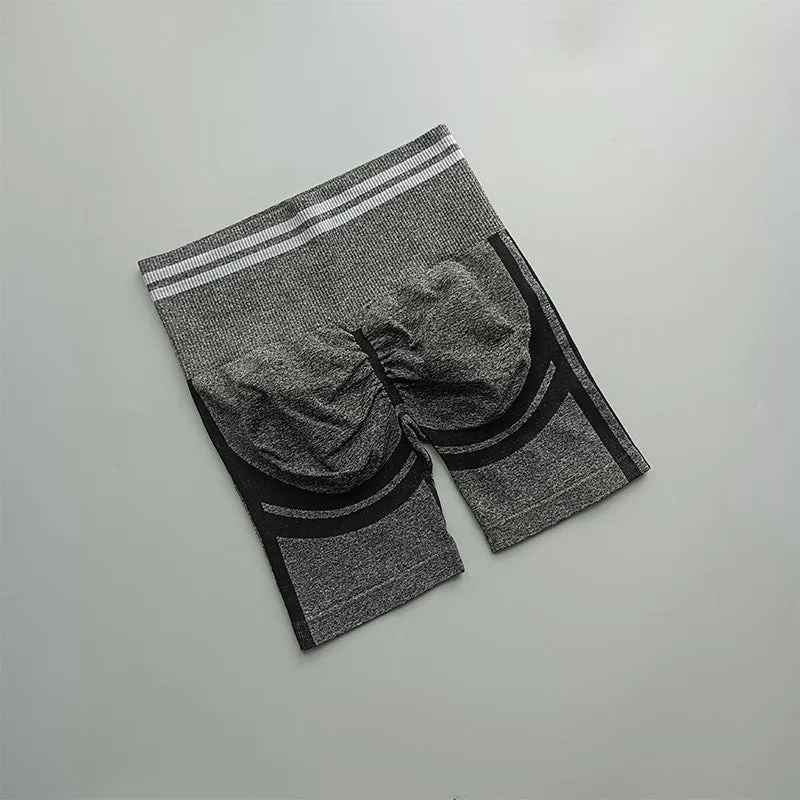 Dark Gray Bubble Butt Shorts
