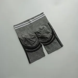 Dark Gray Bubble Butt Shorts