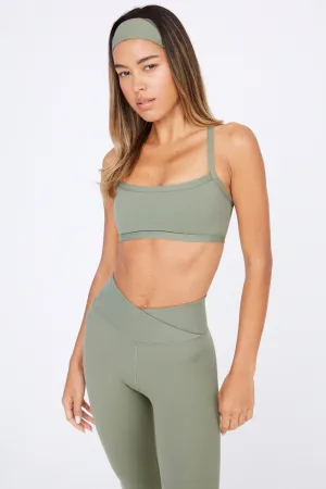 DAYFLEX BANDEAU SPORTS BRA - VINTAGE KHAKI