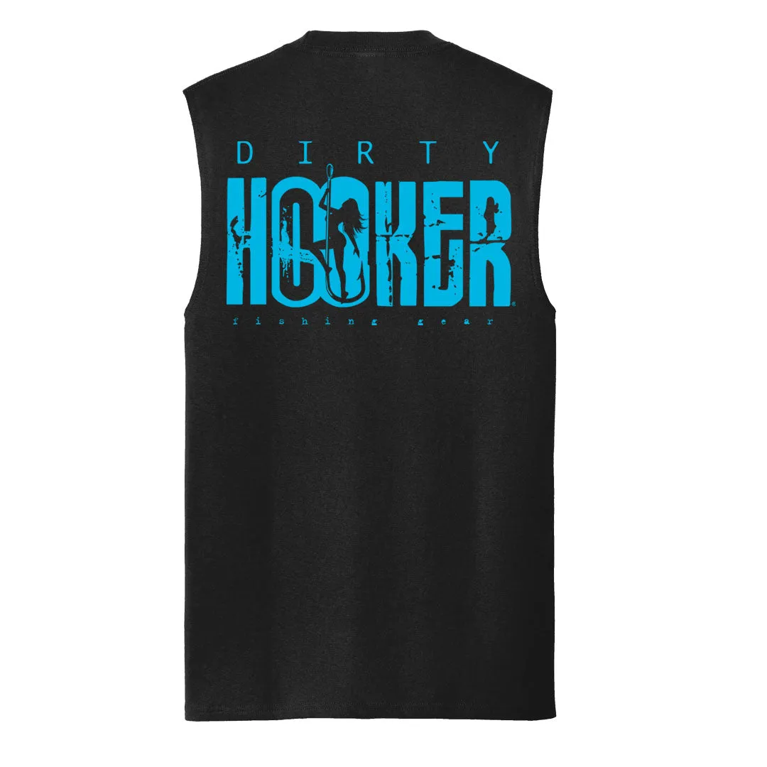 Dirty Hooker Classic Light Blue Muscle Sleeveless Tank