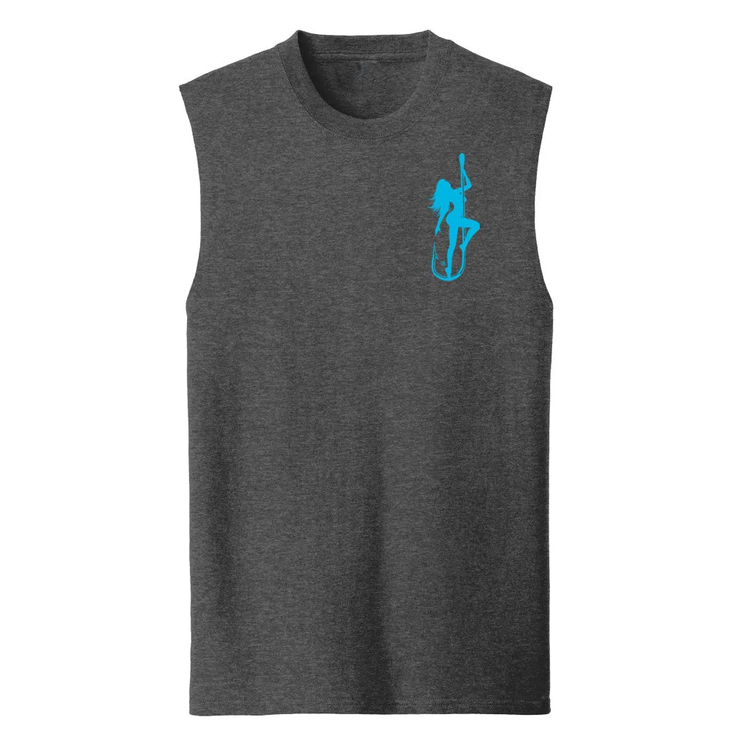 Dirty Hooker Classic Light Blue Muscle Sleeveless Tank