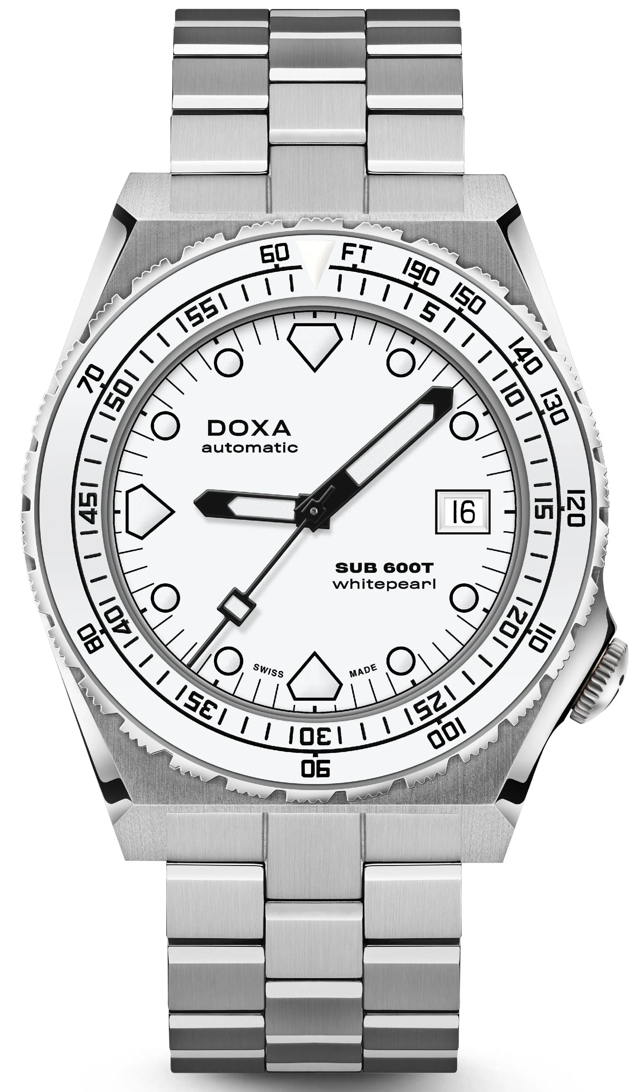 Doxa SUB 600T Whitepearl Bracelet Watch