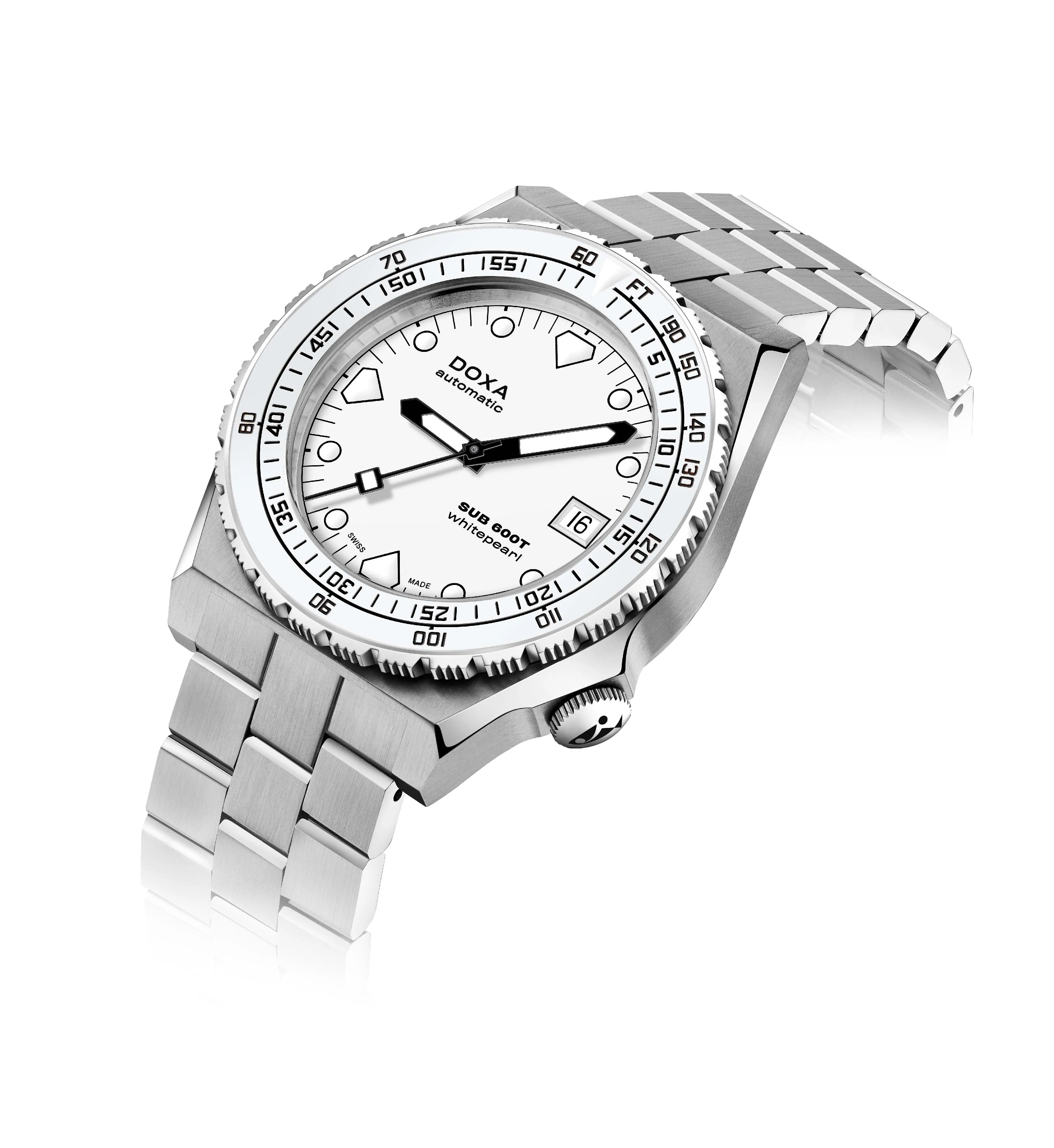 Doxa SUB 600T Whitepearl Bracelet Watch