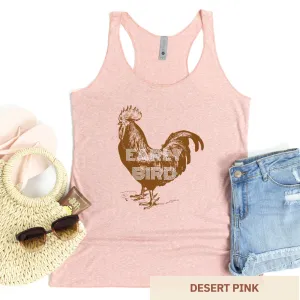 Early Bird Rooster - Women’s Triblend Racerback Tank