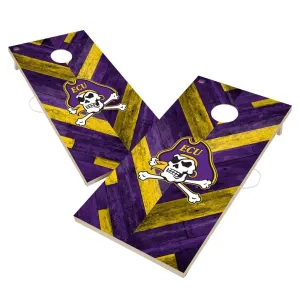 East Carolina University ECU Pirates Cornhole Board Set Herringbone