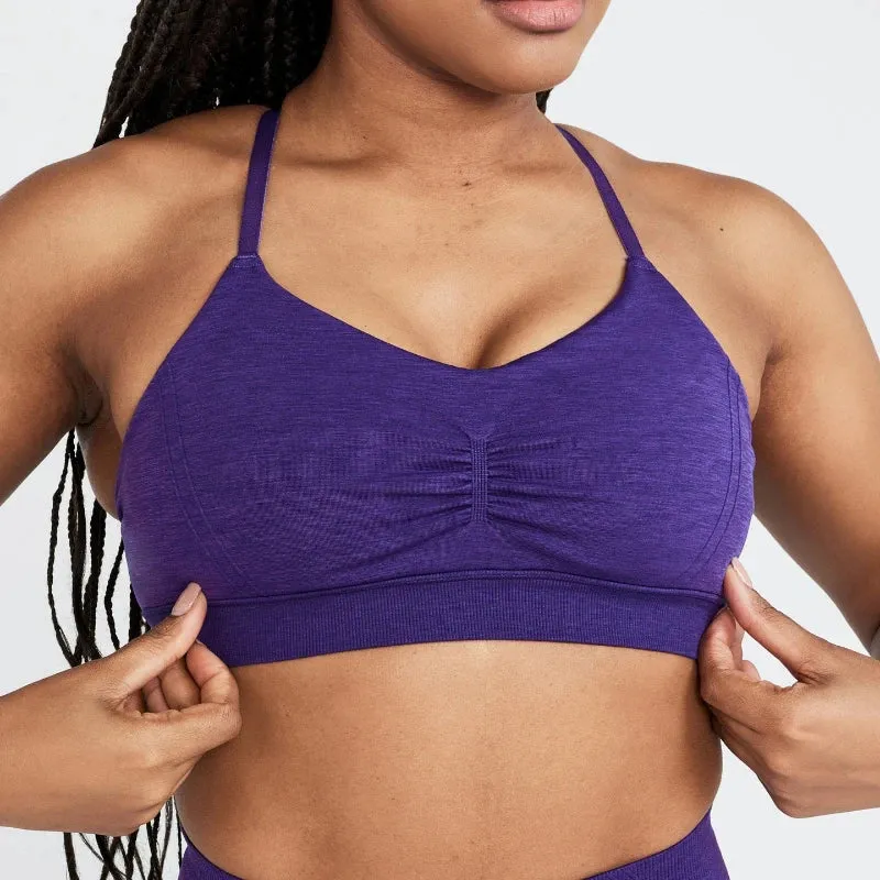 Effortless Micro Bralette - Seamless Convertible Racerback Sports Bra