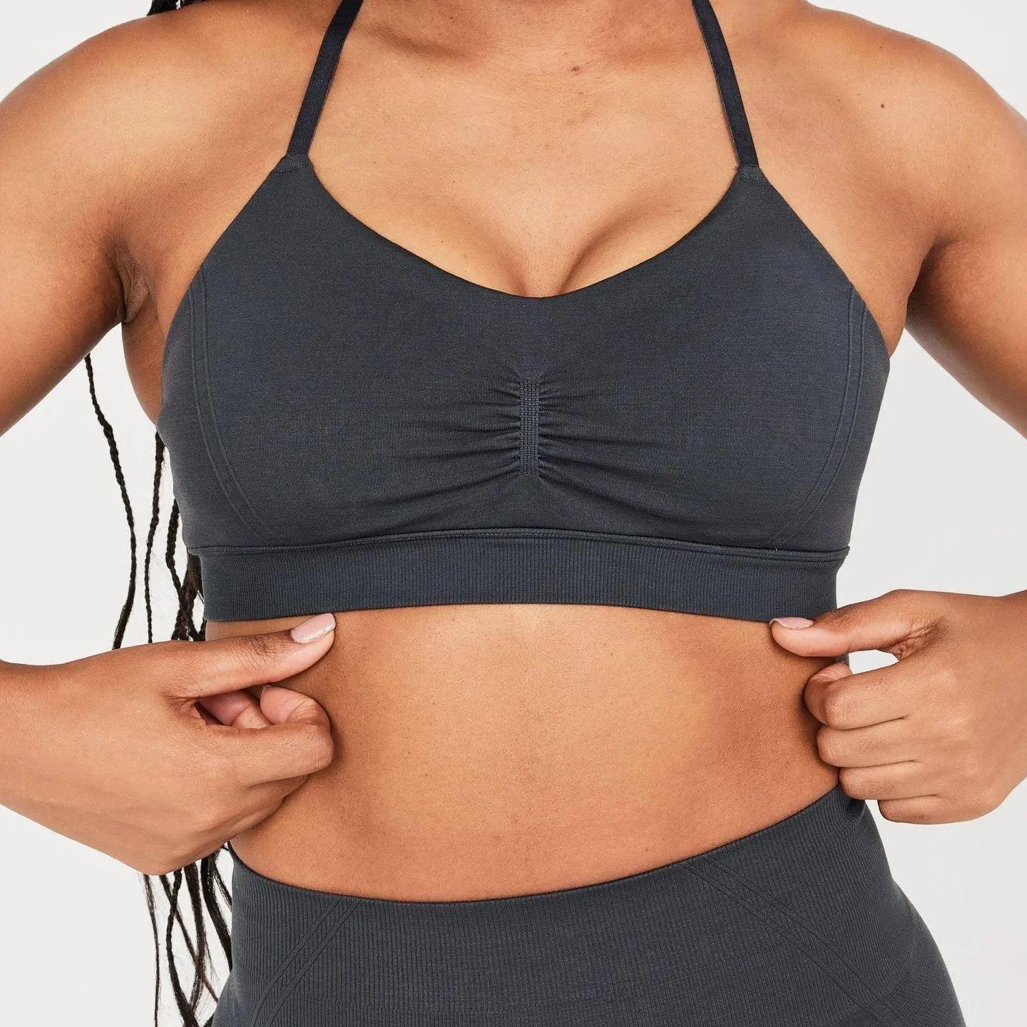 Effortless Micro Bralette - Seamless Convertible Racerback Sports Bra