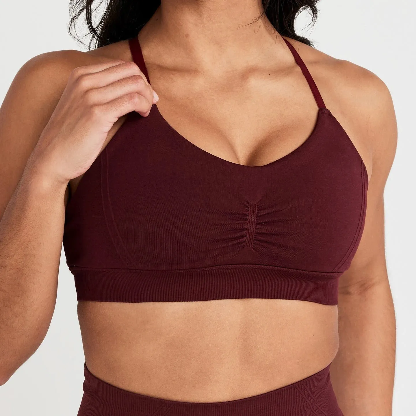 Effortless Micro Bralette - Seamless Convertible Racerback Sports Bra