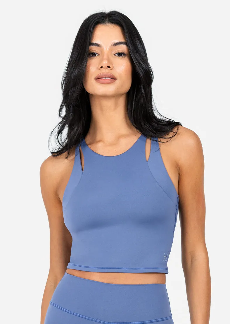 Elevate Touch Longline Bra Indigo