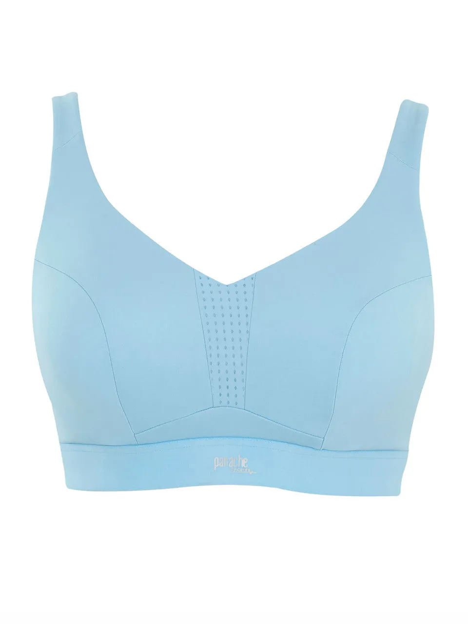 Endurance Non Padded Wired Sports Bra In Sky Blue - Panache