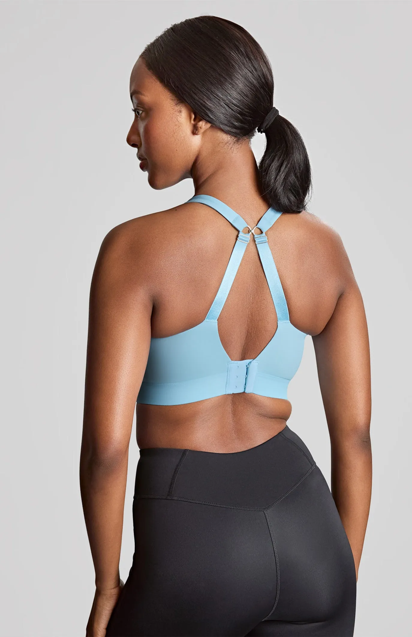 Endurance Non Padded Wired Sports Bra In Sky Blue - Panache