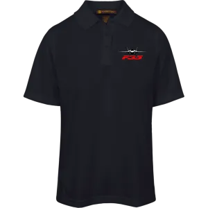 F-35 silhouette transparent M348W Harriton Womens Advantage Plus Polo