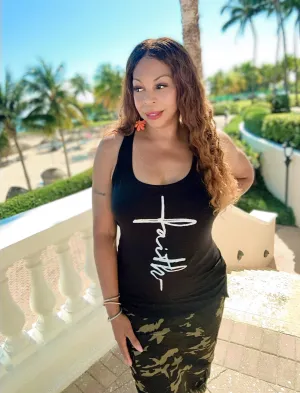 Faith Inspirational Words Tank Top ! Plus Sizes