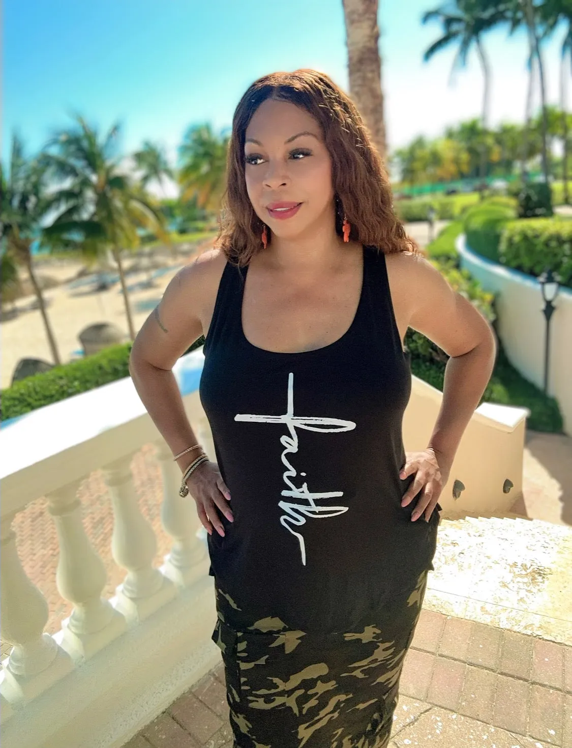 Faith Inspirational Words Tank Top ! Plus Sizes