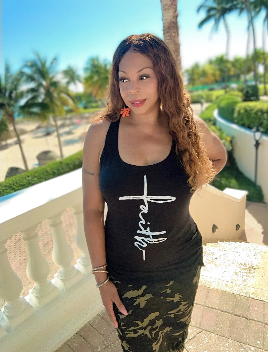 Faith Inspirational Words Tank Top ! Plus Sizes