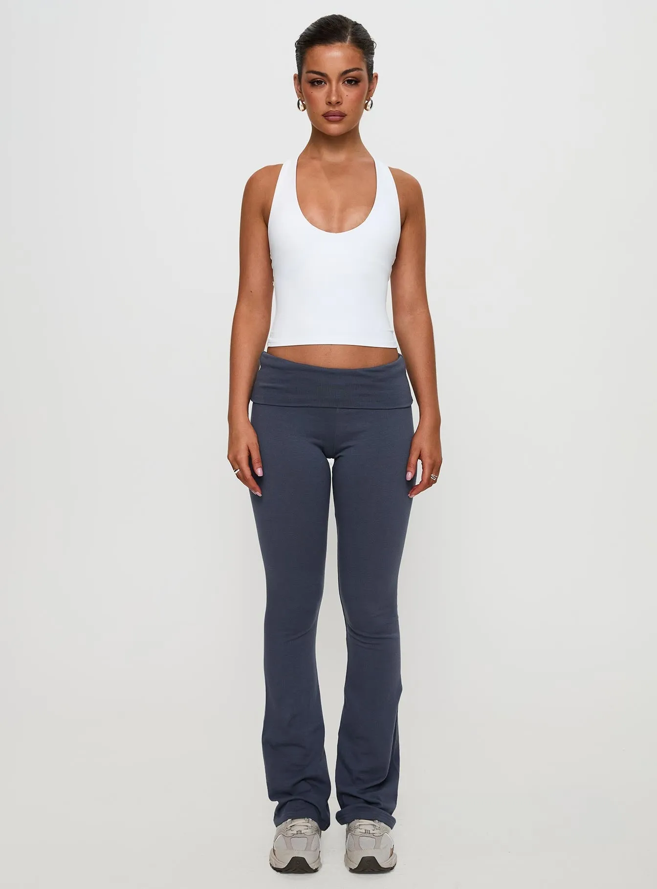 Fast Track Longline Active Tank Top White