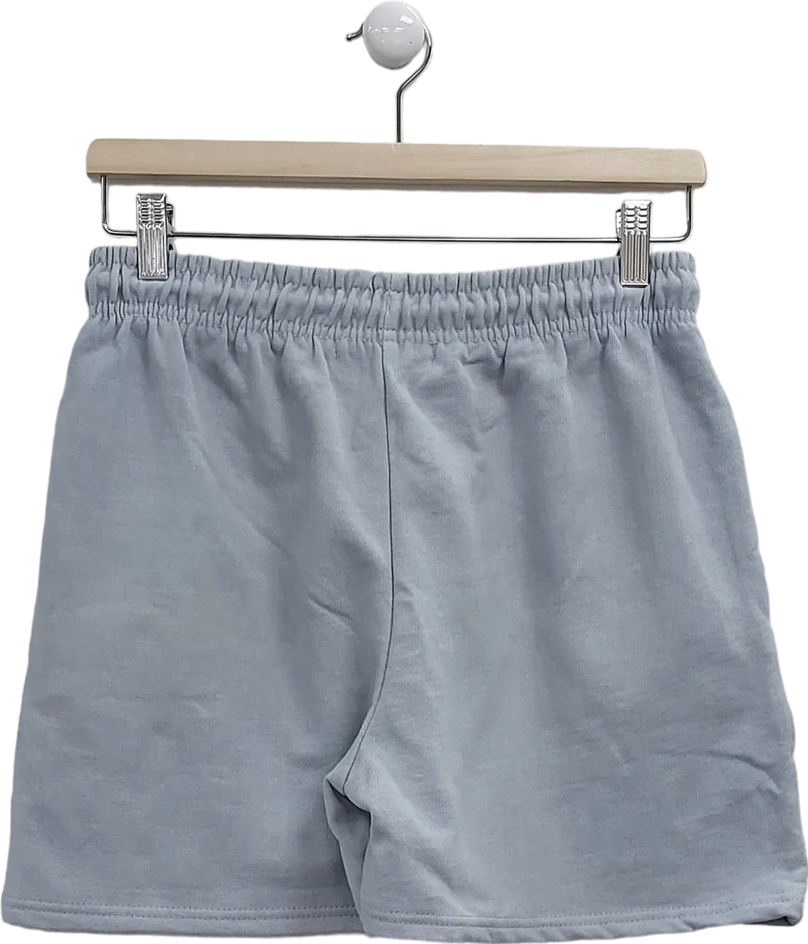 Feels Like A Sunday Grey Embroidered Jersey Shorts UK S