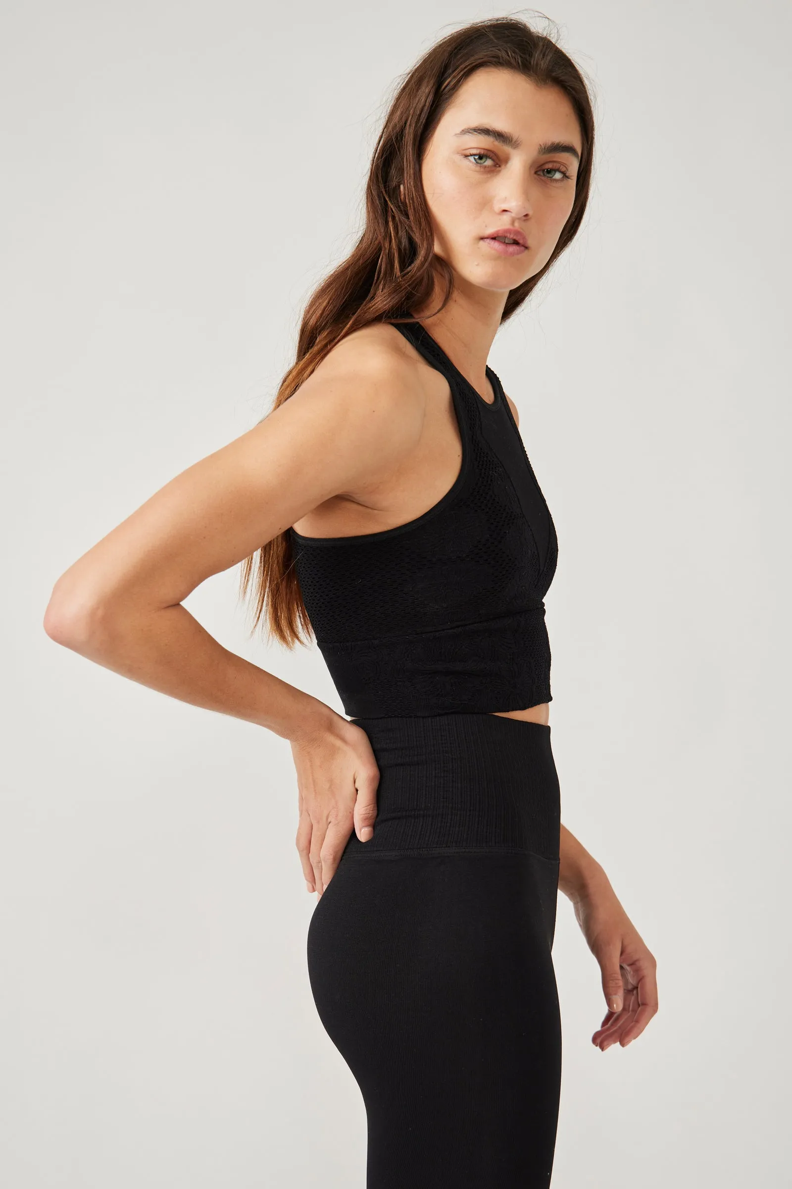 Free People | Every Single Time Floral Bra {Black}