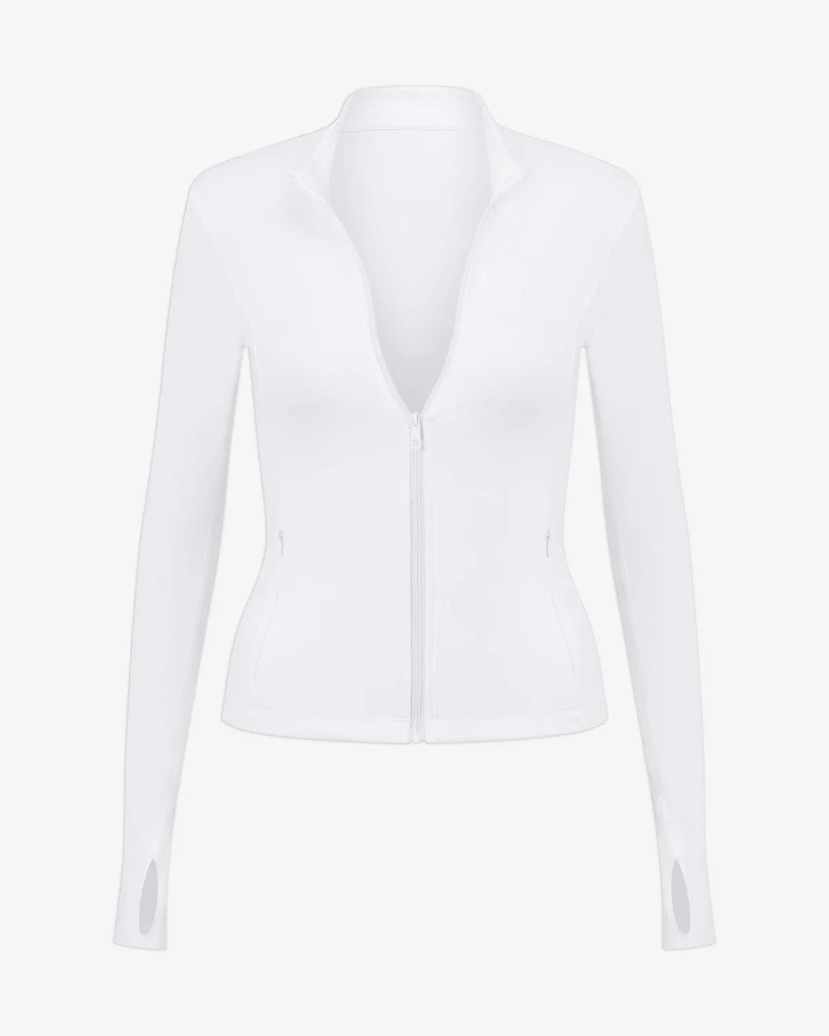 Freedom Pocket Zip Up Jacket | White