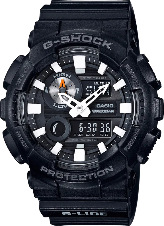 G-Shock G-Lide Black Plastic Sport Men's Watch GAX100B-1A