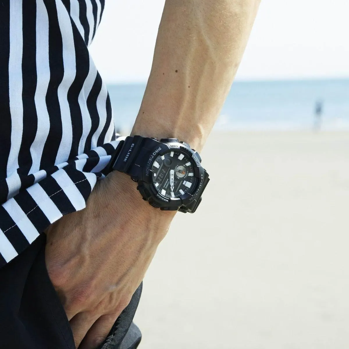 G-Shock G-Lide Black Plastic Sport Men's Watch GAX100B-1A