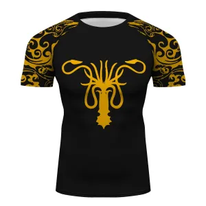 Game of Thrones House Greyjoy short Sleeve Dry-Fit Trainning Shirt