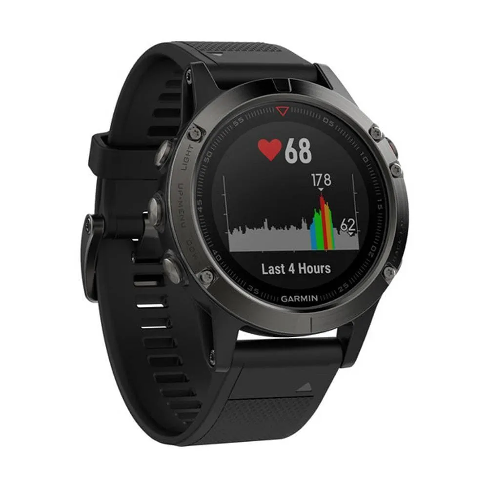 Garmin fenix 5 Multi-Sport Training GPS Watch (Slate Gray, Black Band)