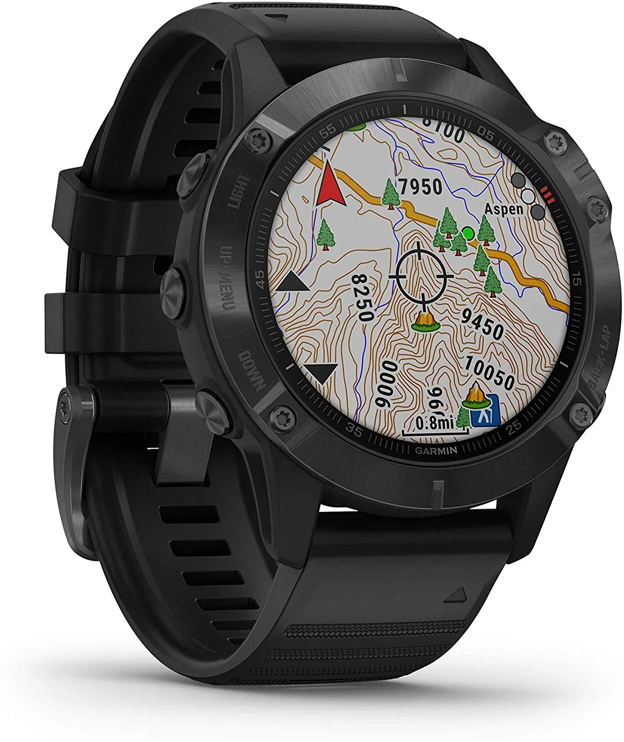 Garmin Fenix 6 Premium Multisport GPS Watch with Pulse Ox with Included Wearable4U Power Pack Bundle (PRO/Black with Black Band)