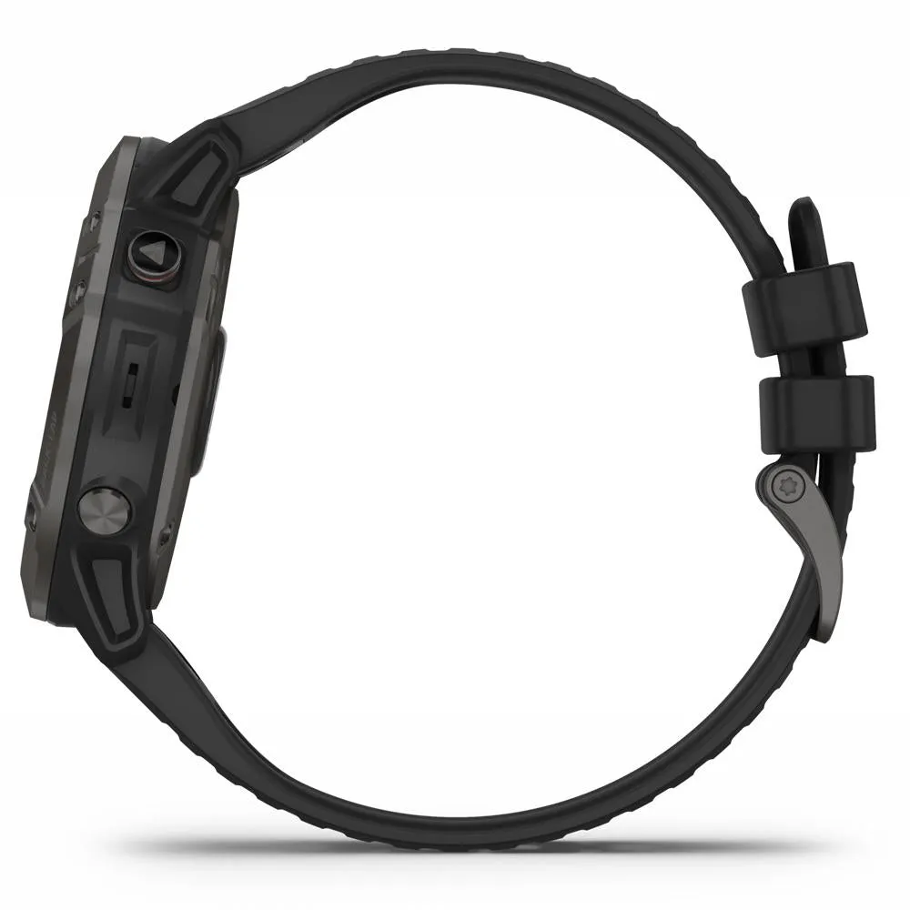 Garmin fenix 6X Pro Solar Multisport GPS Smartwatch(Titanium Carbon Gray)(010-02157-20)