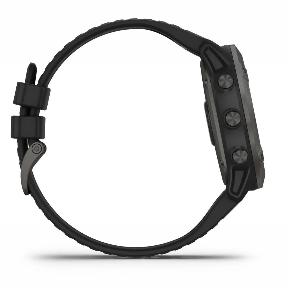 Garmin fenix 6X Pro Solar Multisport GPS Smartwatch(Titanium Carbon Gray)(010-02157-20)