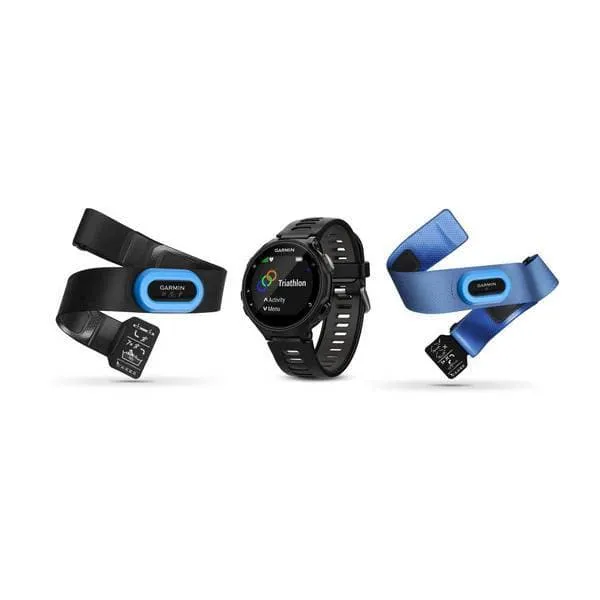 Garmin Forerunner 735XT GPS Unit, Black and Gray Tri-Bundle
