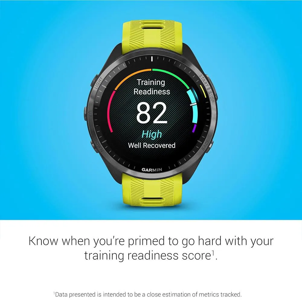 Garmin Forerunner 965 Smartwatch Amp Yellow and Black with Charging Dock Bundle
