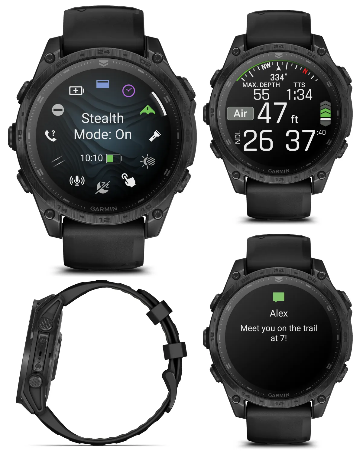 Garmin Tactix 8 Series 47mm/51mm, AMOLED/Solar Charged Display, Premium Tactical GPS Smartwatch, Includes Applied Ballistics Ultralight (Elite) Solver | Wearable4U Bundle