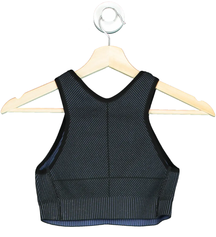 Gauge81 Black & Navy Yukon Sports Bra In Black / Cornflower UK XS